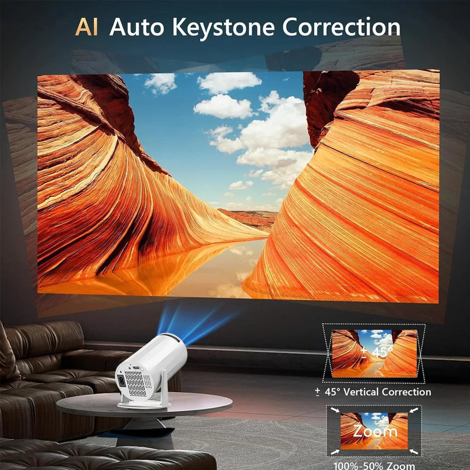 X8 Projector 4K Native HD 1080P Dual Wifi6 Cinema Portable Projetor Built-in Android System suitable for home/outdoor/office Aimak Store