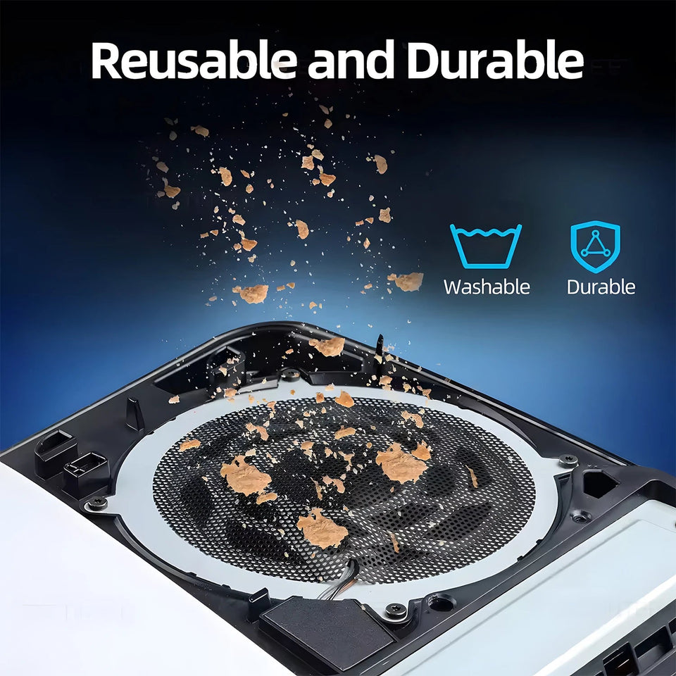 1-5Pcs Dust Filter For PS5/PS5 Slim/PS5 Pro Console Fan Dustproof Mesh Net Breathable Cooling Fan Dust Cover Game Accessories Aimak Store