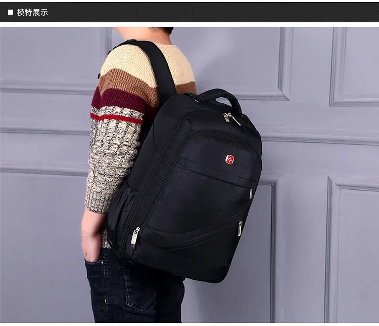 Men Trolley Backpack Shoulders Travel Bag with Wheels 24 Inch Students Rolling Luggage Business Trolley Large Capacity Suitcases Aimak Store