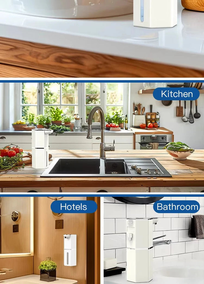 Automatic Soap Dispenser 360Ml 4 Level Liquid Foaming Soap Dispenser Long Battery Charging Automatic Soap Dispenser No Drilling Aimak Store