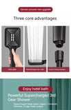 Adjustable Shower Head 3 Mode Rainfall Shower Large Flow Showerhead High Pressure Water Saving Shower Mixer Bathroom Accessories Aimak Store