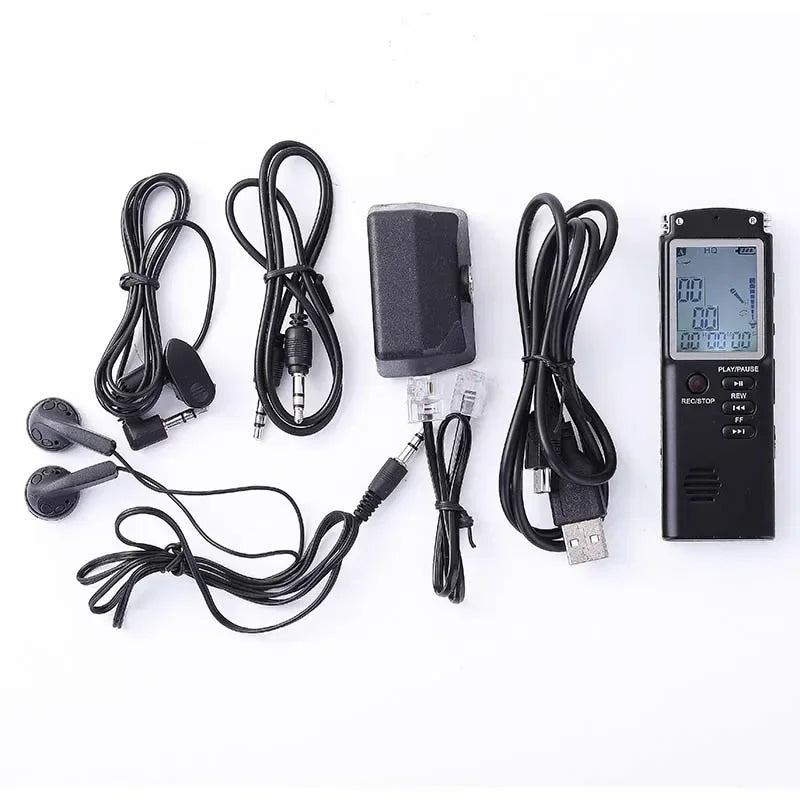 16GB/32GB/64GB Voice Recorder USB Professional 96h Dictaphone Noise Reduction Digital Audio Voice Recording with WAV,MP3 Player Aimak Store