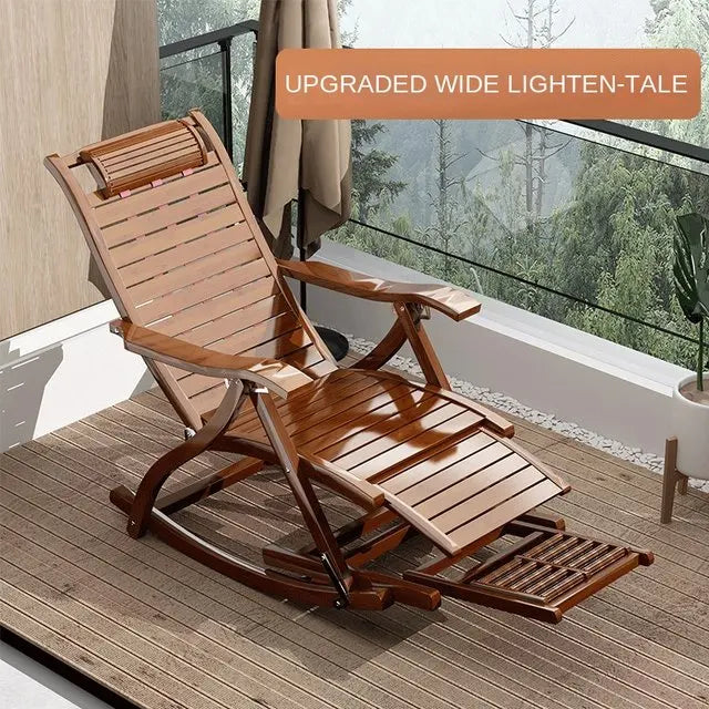Folding Rocking Chair Lazy Lunch Break Balcony Lazy Leisure Nap Easy Chair For Home Use Sillon Plegable Katlanabilir Aimak Store