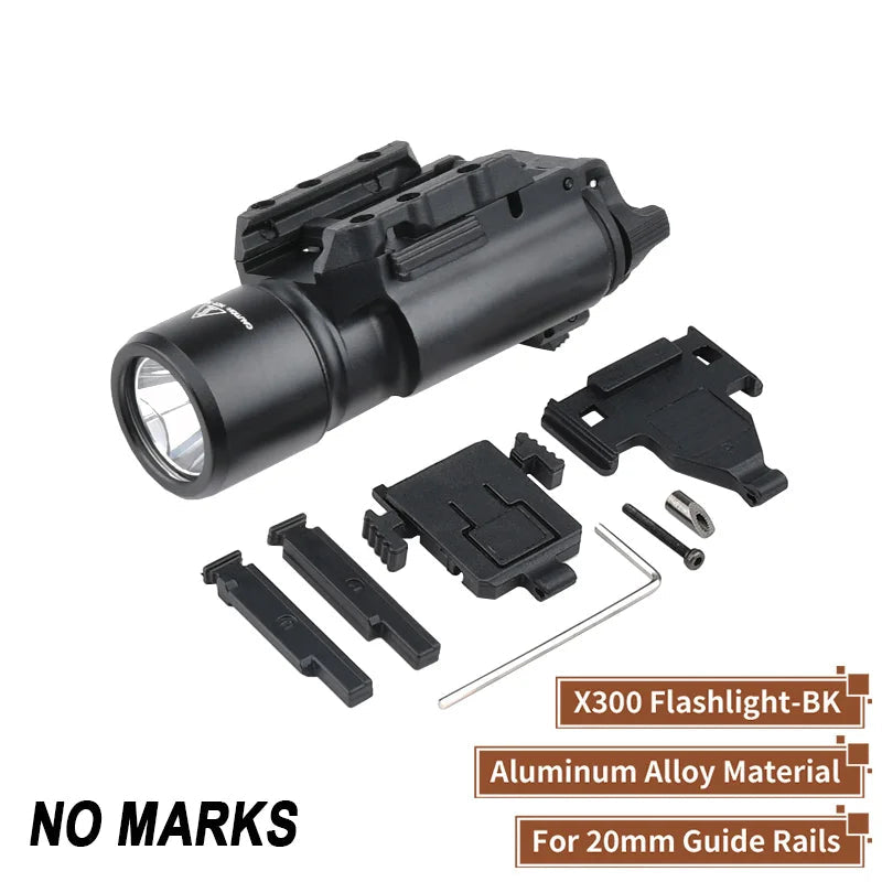 WADSN Tactical Airsoft Surefir SF X300 X300U Ultra Metal Pistol Gun Strobe LED Light Fit 20mm Rail Hanging Hunting Flashlight Aimak Store