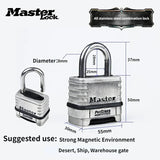 1/2Pcs Master Lock ProSeries Stainless Steel Anti-theft Waterproof Padlock Home Dormitory Outdoor Password Lock 1174 Aimak Store