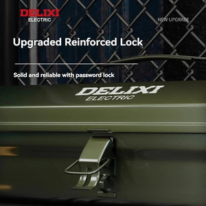 DELIXI Thicked Iron Tool Box Multi-functional Hard Case Industrial Tools Storage Box Household Car Hand-held Steel Storage Box Aimak Store