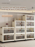 Large Capacity Multifunction Folding Storage Cabinet Dustproof Wardrobe Closet Organizer Easy-to-Install Storage Boxes Aimak Store