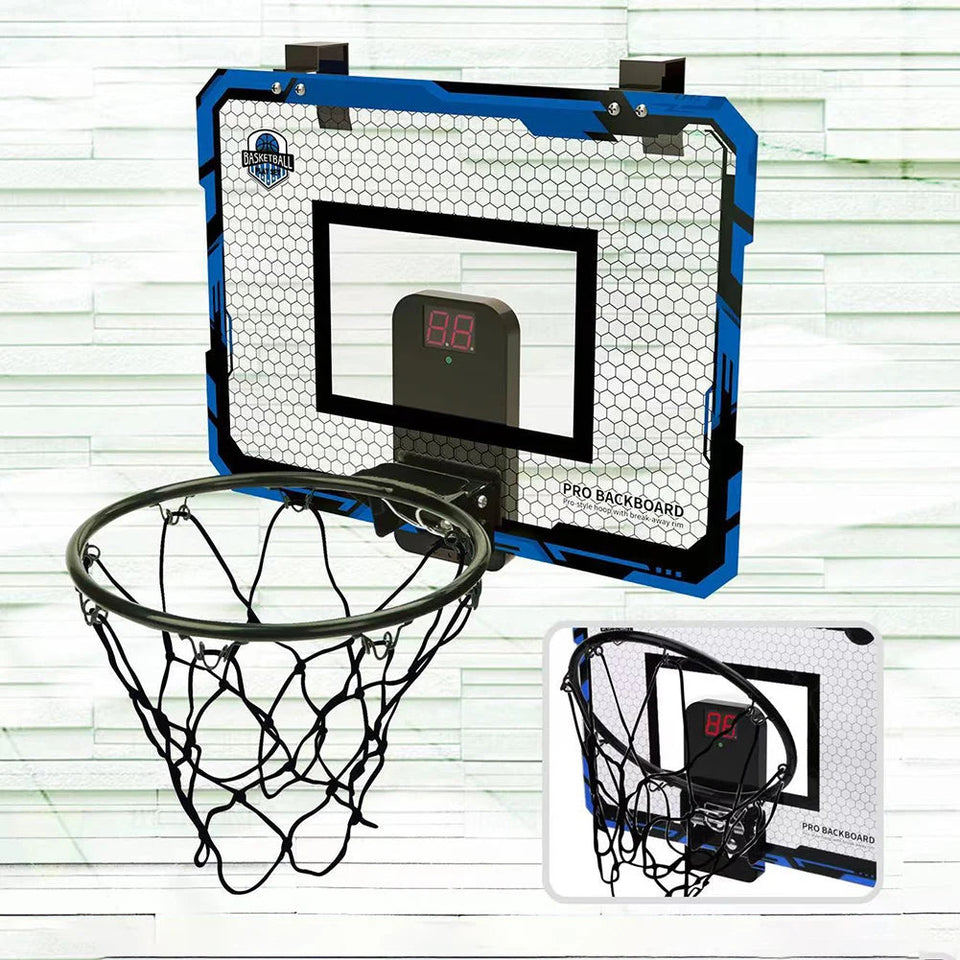 Kids Mini Basketball Hoop With Electronic Scoreboard Ball Sport Backboard Outdoor Indoor Excersise Accessory Funny Game Toys Aimak Store
