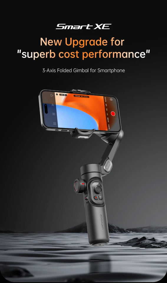 AOCHUAN 3-Axis Handheld Gimbal Stabilizer for Smartphone with Fill Light for iPhone Android Face Tracking Tiktok Vlog Smart XE Aimak Store