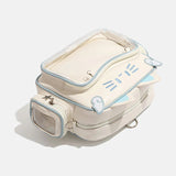 Y2K Ita Bag Cat PU Backpack – Foldable, Adjustable Strap, Secure Zipper, Preppy Style Cute Schoolbag Aimak Store