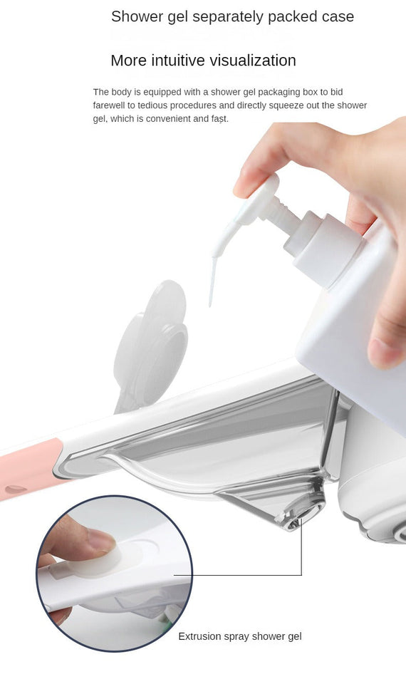 Electric Bath Brushes Shower Cleaning Body Massage Brush Multifunctional Brush Spa Waterproof IPX7 Long Handle Back Brushes Aimak Store