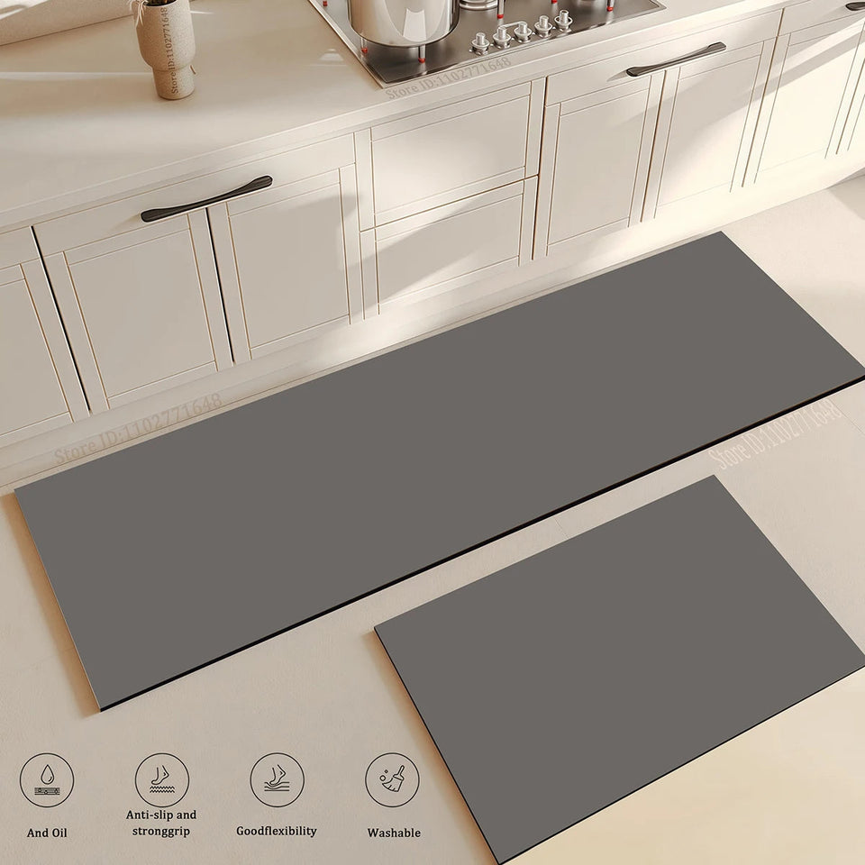 Super Absorbent Mat Kitchen Table Mat Absorbent Quick Drying Anti Slip Area Rugs Anti Oil Stain Floor Mat Washable Large Carpet Aimak Store