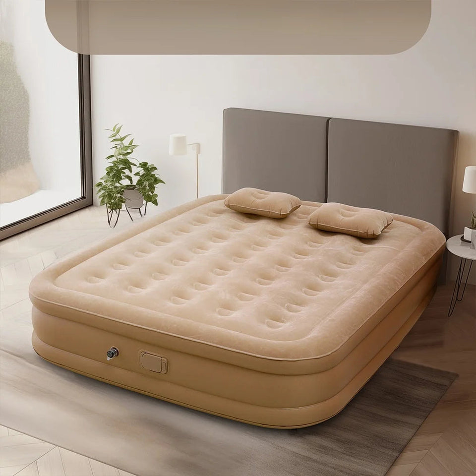 Air Mattress,Inflatable Airbed Luxury Self Inflation Deflation Twin Air Mattress with Electric Built-in Pump, Blow Up Guest Bed Aimak Store