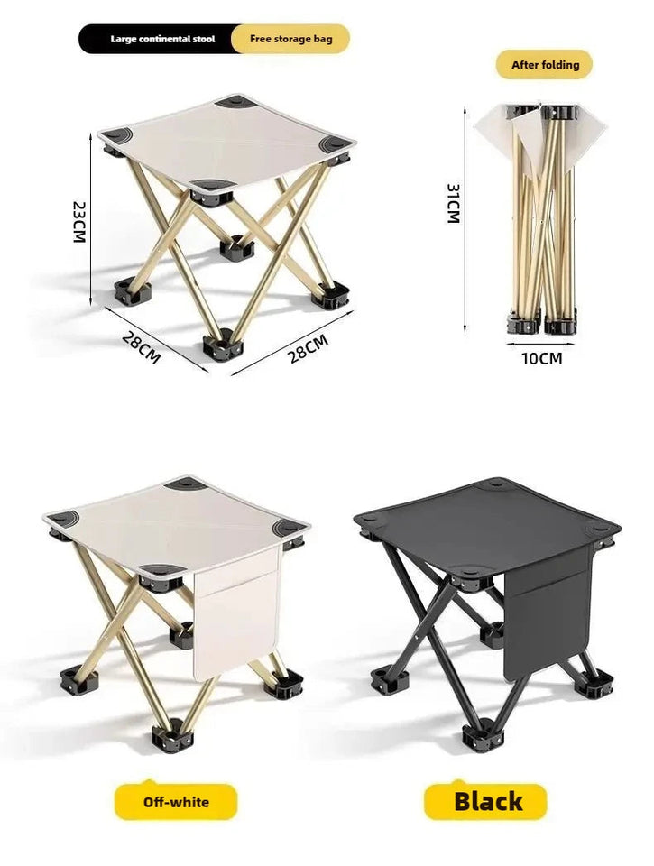 Outdoor Folding Stool Portable Pony Super Light Camping Chair Foldable Chair Fishing Bench Aimak Store