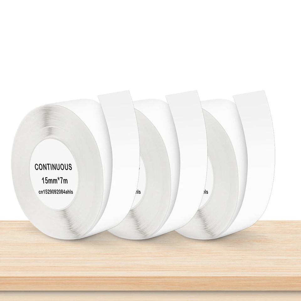 Potable Mini Printer P12 Adhesive Label Printer No Ink Printing Bluetooth Pocket Labeller with Cutter or 3PK Continue Label Roll Aimak Store