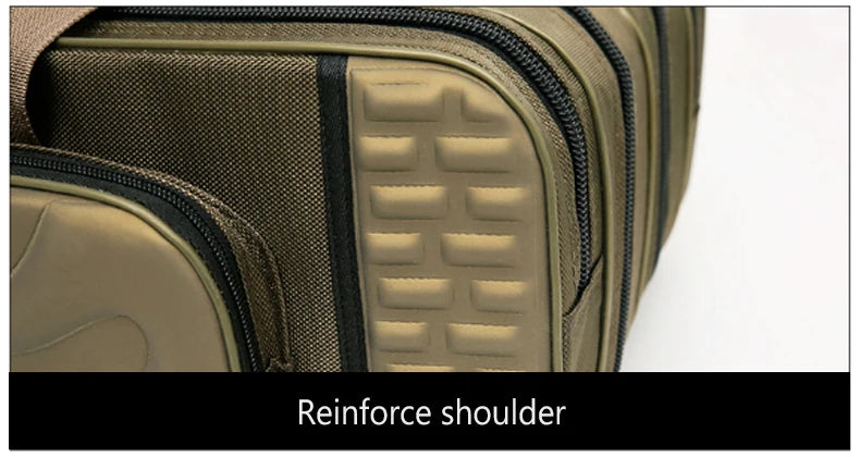 NON-Foldable 2/3/4 Layer Fishing Rod Tackle Bag 80/100/120/130CM Multifunctional Fish Reel Lure Line Tools Storage Case Gear Aimak Store