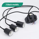 Linear Pendant Lights E27 Simple Black/white/silver 90-260v Bar Cafe Indoor Lighting Fixtures Decoration Hanging Lamp Restaurant Aimak Store