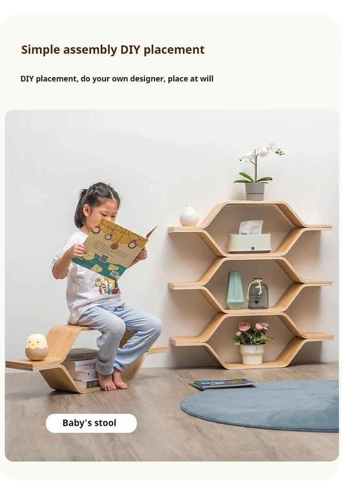 Bookcase Desk Shelf Display Storage Bedroom Furniture Multipurpose Organizer Cabinet Librero Wooden Room Bookshelf Home Living Aimak Store