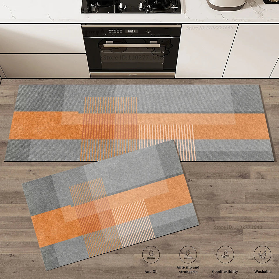 Super Absorbent Mat Kitchen Table Mat Absorbent Quick Drying Anti Slip Area Rugs Anti Oil Stain Floor Mat Washable Large Carpet Aimak Store