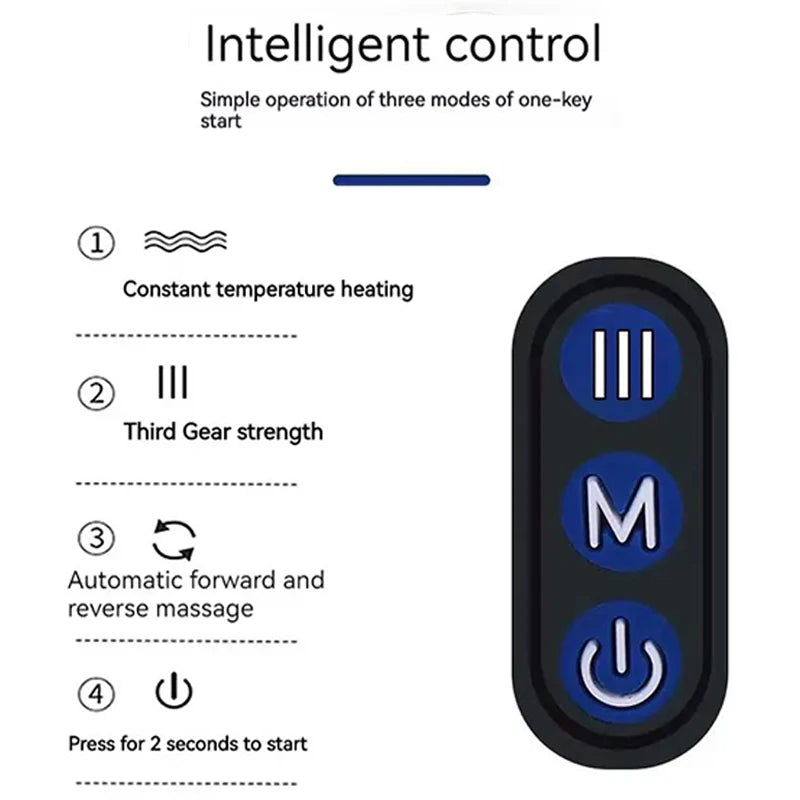 Electric Neck Massage Pillow U-shaped and Fits the Neck Adjustable Heating to Massage and Relax Durable Memory Cotton Aimak Store