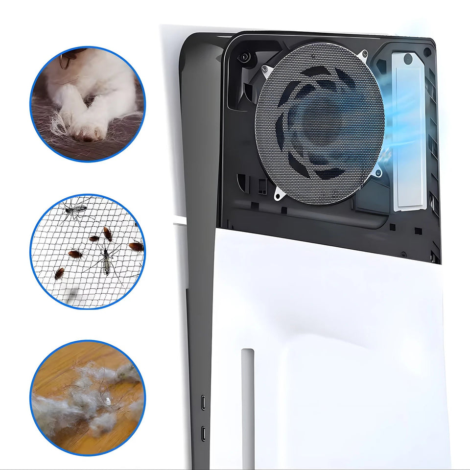 1-5Pcs Dust Filter For PS5/PS5 Slim/PS5 Pro Console Fan Dustproof Mesh Net Breathable Cooling Fan Dust Cover Game Accessories Aimak Store