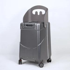 2025 New Suitcase with Seat for Kids Front Open Lid Suitcases on Wheels Kids Trolley Luggage Aluminium Frame 20/22 inch Aimak Store