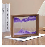 3D Sandscape Moving Sand Art Picture Wooden Frame Quicksand Liquid Hourglass Craft Flowing Sand Painting Office Home Decor Gifts Aimak Store