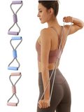 8 Tensioner Yoga Bands Exercise Stretch Itness Equipment Figure Elastic Pull Rope For Slimming Multi-Function Straps Band Aimak Store
