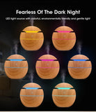 Mini Imitation Wood Sonic Humidifier USB Aromatherapy Essential Oil Diffuser Home Air Humidifier Desktop Woodgrain Humidifier Aimak Store