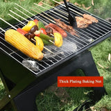 Foldable Charcoal Grill Ultra-thin Portable BBQ Barbecue Grill Lightweight Simple Grill for Outdoor Cooking Camping Hiking Aimak Store