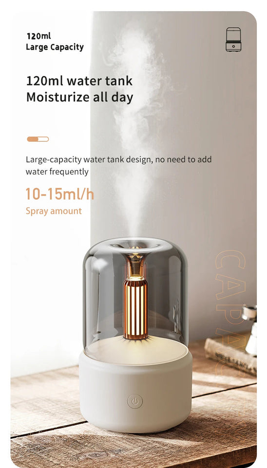 Creative Candlelight Aromatherapy machine usb plug-in desktop ambience Candlelight Home Aromatherapy humidifier Aimak Store