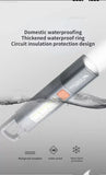 Xiaomi  flashlight Outdoor Flashlight Portable Strong Light Variable Focus with Floodlight Side Lights Long Range Rechargeable Flashlight Aimak Store