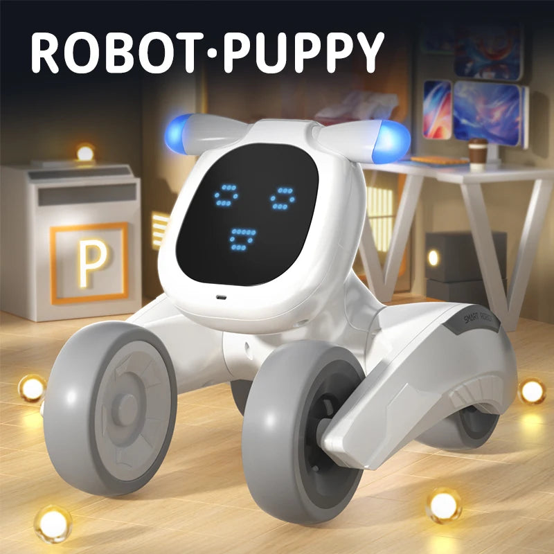 JJRC New R28 Cute Voice Dialogue Electronic Pet Children Early Education Toy Parent Child Interactive Communication Machine Dog Aimak Store