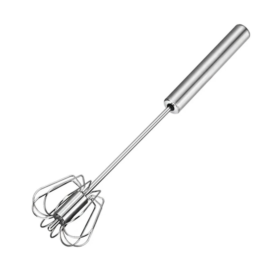Semi Automatic Mixer Whisk Egg Beater Stainless Steel Manual Hand Mixer Self-Turning Cream Utensils Kitchen Mixer Egg Tools Aimak Store