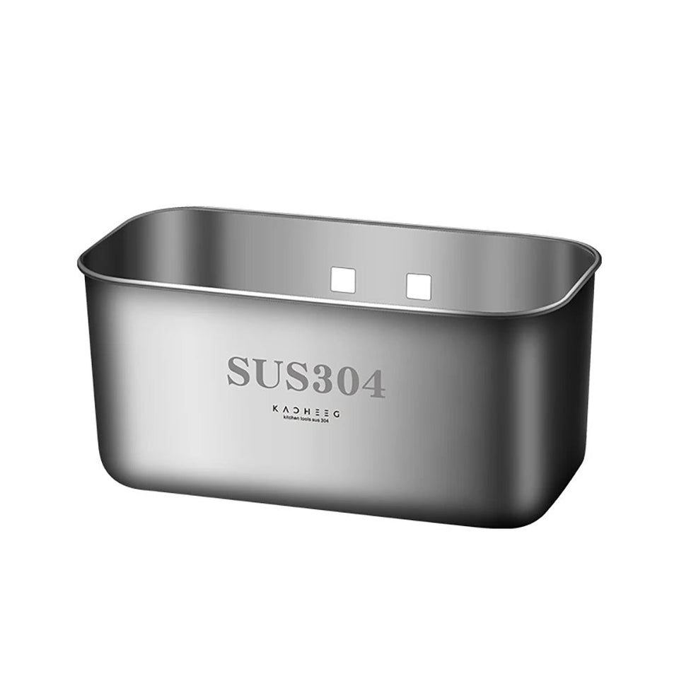 304 Stainless Steel Sink Strainer Basket Sink Filter Drain Fruit Vegetable Drainer Filte Leftovers Soup Garbage Box Kitchen Tool Aimak Store