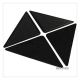 4 Pack Sticky Mat Carpet Rug Grippers 10.5x10.5x15cm Triangle Anti Slip Silicone Washable Reusable Floor Mat Door Carpet Pad Aimak Store