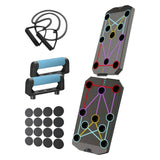 Folding Push-up Board Portable Fitness Equipment Multi-Functional Abdominal Enhancement Support Heavy Duty Non Slip for Home Gym Aimak Store