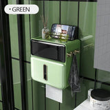 Paper Towel Toilet Paper Holder Waterproof Tissue Box Wall Mount Storage Shelf Rack Paper Storage Box Bathroom Accessories Aimak Store