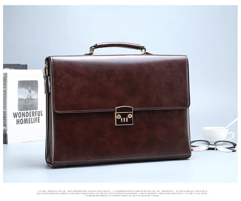 Men's High Quality Business Briefcase Crossbody Shoulder Messenger Bags Male Office Handbag Laptop Bags Bolsos Para Hombre Aimak Store