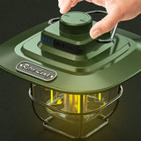 LED Camping Lamp Retro Hanging Tent Lamp Waterproof Dimmable Camping Lights USB Recharge Emergency Light Lantern for Outdoor Aimak Store