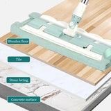 Flat Mop with Stainless Steel Handle, come with Reusable Washable Mop Cloths Aimak Store