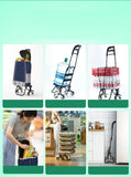 Light Grocery Shopping Trolley Household Climbing Stairs Folding Trailer Outdoor Travel Hand Pull Shopping Cart Aimak Store