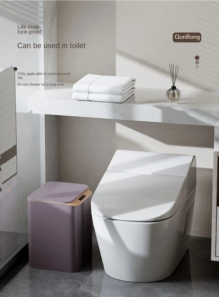 12-14-17-20L Smart Trash Can Automatic Sensor Garbage Can For Bathroom Kitchen Garbage Cube Living Room Recycle Bins Home Access Aimak Store