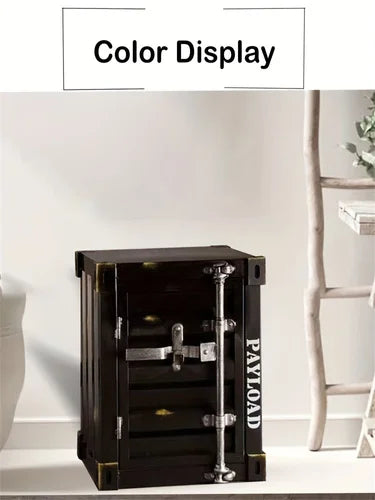 Coffee table, side table, industrial style cabinet, iron bedside table, creative bedside cabinet, small storage cabinet