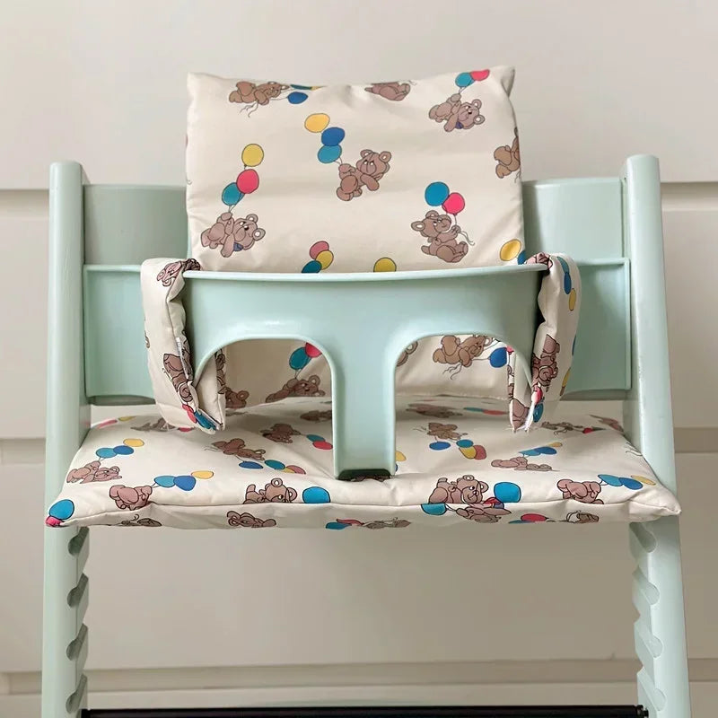 Soft Highchair Cushion Washable Baby Dinner High Chair Seat Cushion Liner Mat Pad Back Cushion for Stokk Trip Trap High Chair Aimak Store