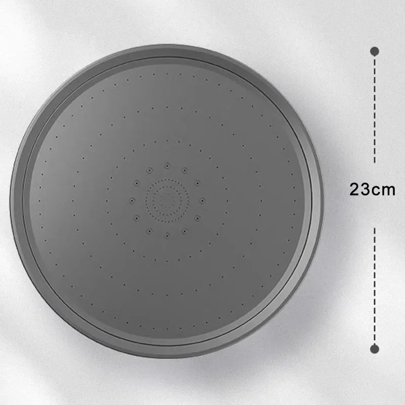 New 6 Modes Large Flow Supercharge Rainfall Shower Head 230mm Round High Pressure Top Spray Rain Showerhead Bathroom Accessories Aimak Store