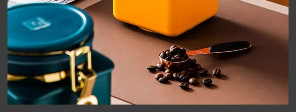 1.1L Storage Bottle Coffee Powder Sugar Container Airtight Can Holder Canister with Valve Household Food Storage Container Aimak Store