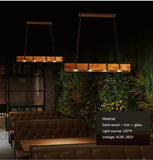 Old Style American Vintage Attic Wooden Pendent Lamp Dining Room Bar Table Clothing Store Industrial Pendant Lamp Led Lighting Aimak Store