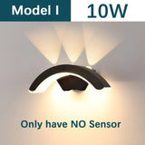 LED Outdoor Wall Light Wall Lamp Motion Sensor 85-265V 16W10W Waterproof Modern Indoor Home Balcony Path Porch Garden Decoration Aimak Store