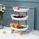 Internet Famous Fruit Tray Creative Modern Home Decoration Multilayer Nordic Style Luxury Snack Tray Aimak Store